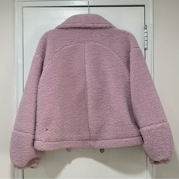 Lululemon - Cinchable Fleece Zip Up - Pink Peony, Size 6.0 - NWT - Picture 4 of 7